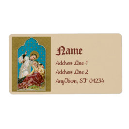 Sint-Aloysius & Plague Victim (M 006) Etiket