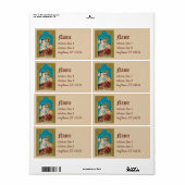 Sint-Aloysius & Plague Victim (M 006) Etiket (Full Sheet)