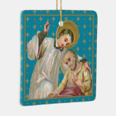 Sint-Aloysius & Plague Victim (M 006) Keramisch Ornament (Rechts)