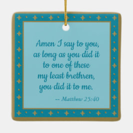 Sint-Aloysius & Plague Victim (M 006) Keramisch Ornament