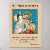 Sint-Aloysius & Plague Victim (M 006) Poster (Voorkant)