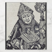 Sint Amandus Stichting en zendeling Kunst Wijn Etiket (Enkel label)