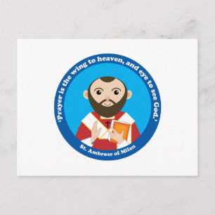 Sint-Ambrose van Milaan Briefkaart