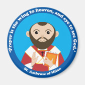 Sint-Ambrose van Milaan Magneet (Voorkant)