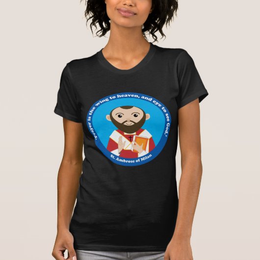 Sint-Ambrose van Milaan T-shirt (Voorkant)