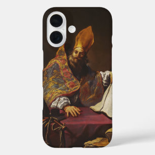 Sint Ambrosius Vader van de Katholieke Kerk iPhone 16 Hoesje
