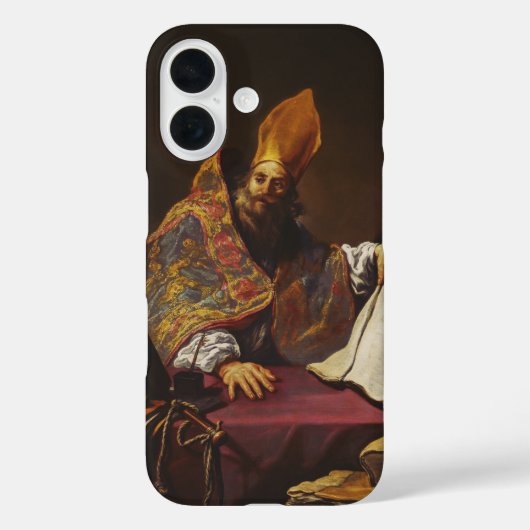 Sint Ambrosius Vader van de Katholieke Kerk Case-Mate iPhone Case (Achterkant)