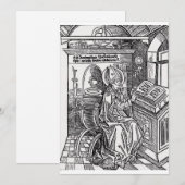 Sint Ambrosius van Milaan Feestdagenkaart (Voorkant / Achterkant)