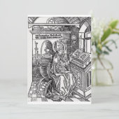 Sint Ambrosius van Milaan Feestdagenkaart (Staand voorkant)