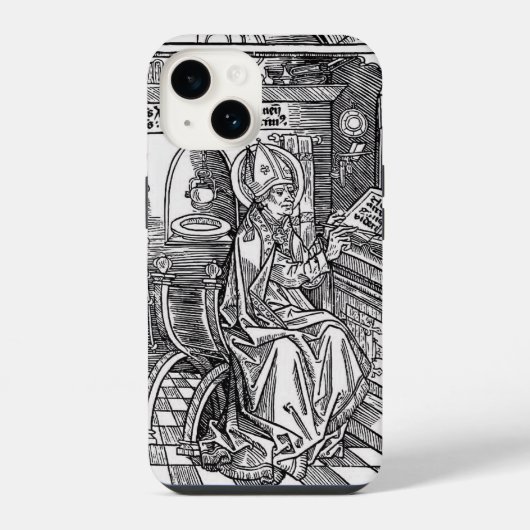 Sint Ambrosius van Milaan iPhone Hoesje (Achterkant)