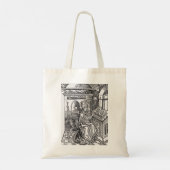 Sint Ambrosius van Milaan Tote Bag (Achterkant)