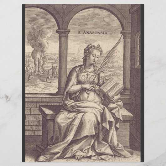 Sint Anastasia Christelijke heilige en martelaar Flyer (Voorkant)