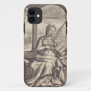 Sint Anastasia de Bevrijder Zwart & Wit Kunst Case-Mate iPhone Case