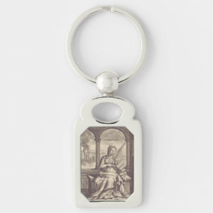 Sint Anastasia de Bevrijder Zwart & Wit Kunst Sleutelhanger