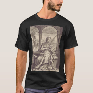 Sint Anastasia de Bevrijder Zwart & Wit Kunst T-shirt