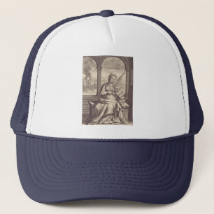 Sint Anastasia de Bevrijder Zwart & Wit Kunst Trucker Pet