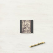 Sint Anastasia de Bevrijder Zwart & Witte Kunst Post-it® Notes (Op bureau)