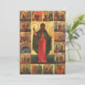 Sint Anastasia Maagd en martelaar Feestdagenkaart (Staand voorkant)