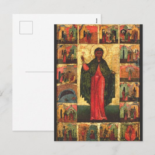 Sint Anastasia Maagd en martelaar Feestdagenkaart (Voorkant / Achterkant)