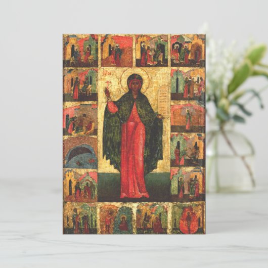 Sint Anastasia maagd en martelares Kaart (Staand voorkant)