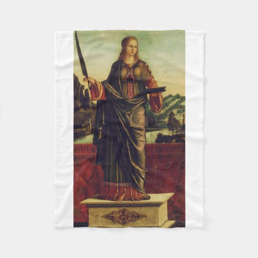 Sint Anastasia van Rome Premium Kunst Fleece Deken (Voorkant)