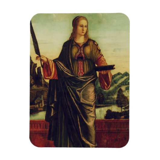 Sint Anastasia van Rome Premium Kunst Magneet (Verticaal)