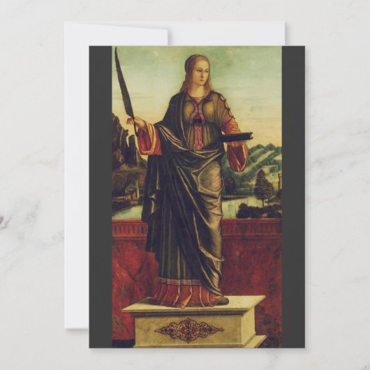 Sint Anastasia van Rome Premium Kunst Save The Date (Voorkant)