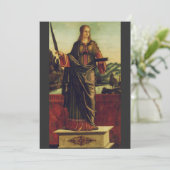 Sint Anastasia van Rome Premium Kunst Save The Date (Staand voorkant)