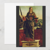Sint Anastasia van Rome Premium Kunst Save The Date (Voorkant / Achterkant)