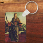 Sint Anastasia van Rome Premium Kunst Sleutelhanger (Achterkant)