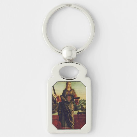 Sint Anastasia van Rome Premium Kunst Sleutelhanger (Voorkant)