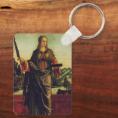 Sint Anastasia van Rome Premium Kunst Sleutelhanger (Achterkant)