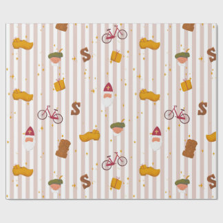 Sint and Piet Themed Wrapping Paper Cadeaupapier
