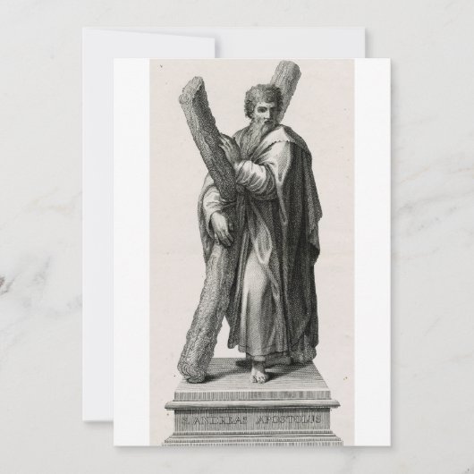 Sint-Andreas de Apostel Eerstgeroepene Discipel Bedankkaart (Voorkant)