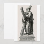 Sint-Andreas de Apostel Eerstgeroepene Discipel Bedankkaart (Voorkant / Achterkant)