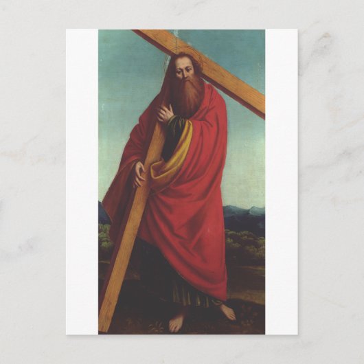 Sint Andreas de Apostel Martelaar Briefkaart (Voorkant)