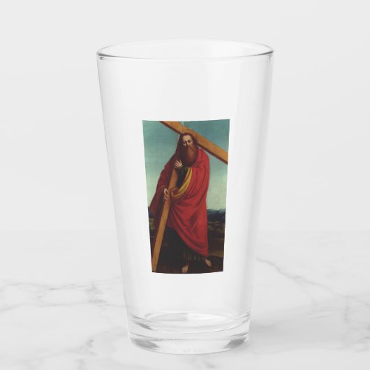 Sint Andreas de Apostel Martelaar Glas (Voorkant)
