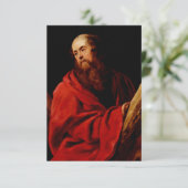 Sint-Andreas door Peter Paul Rubens Bedankkaart (Staand voorkant)