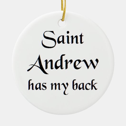 Sint-Andreus T-shirt Keramisch Ornament (Voorkant)