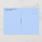 Sint-Andrew en vlag-kaart van Roemenië Feast Day Briefkaart (Achterkant)