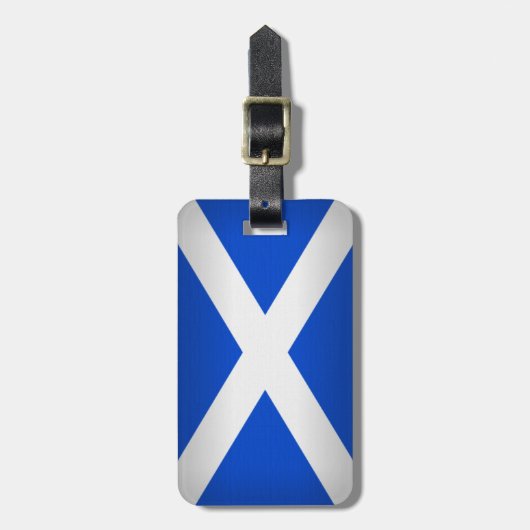 Sint Andrew's Kruis Bagagelabel (Voorkant verticaal)