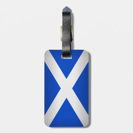 Sint Andrew's Kruis Bagagelabel (Achterkant verticaal)