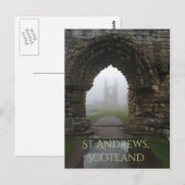 Sint-Andrews, Schotse kathedrale Arches in Dense F Briefkaart (Voorkant / Achterkant)
