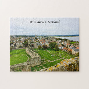 Sint-Andrews Scotland Cathedral Tower City skyline Legpuzzel