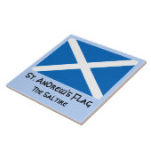 Sint-Andrew's vlag, Saltire of Schotse vlag Tegeltje (Zijkant)