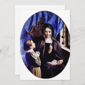 Sint Angela Merici Maagd en stichteres Feestdagenkaart (Voorkant / Achterkant)