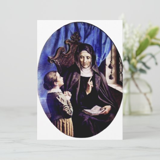 Sint Angela Merici maagd en stichteres Kaart (Staand voorkant)