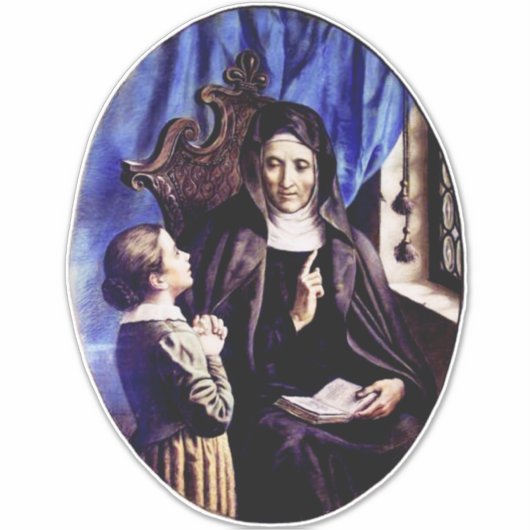 Sint Angela Merici Maagd en stichteres Sticker (Voorkant)