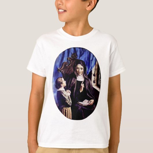Sint Angela Merici Maagd en stichteres T-shirt (Voorkant)