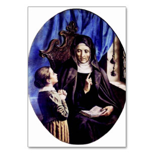 Sint Angela Merici Patroonheilige van Opvoeders en Kaart